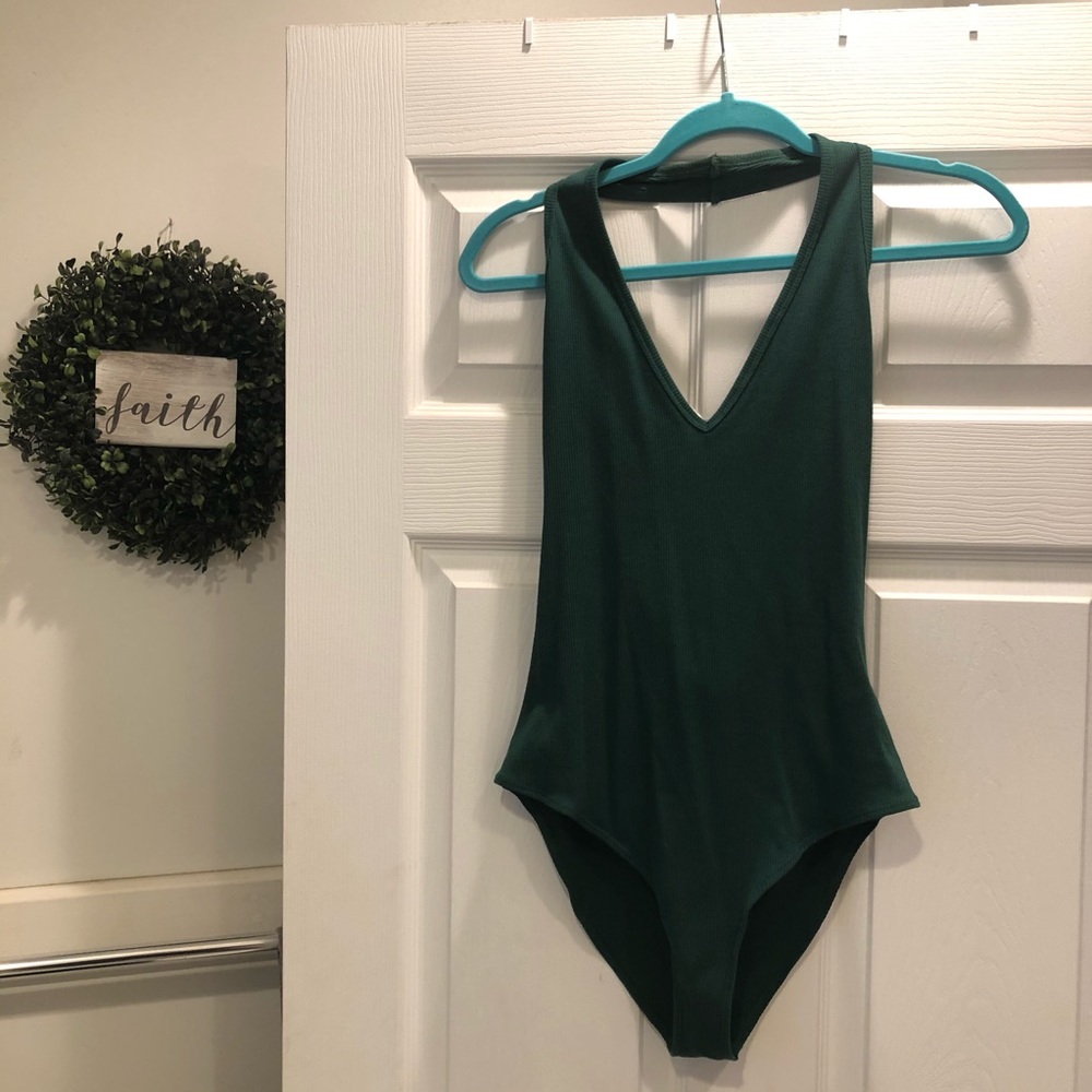 Backless Halter Style Bodysuit